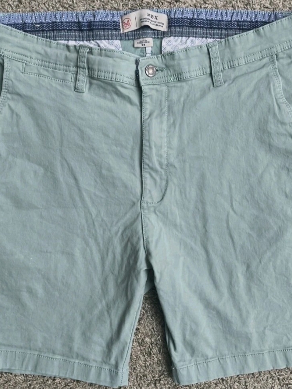 MBX Men’s Mint Green Cargo Shorts